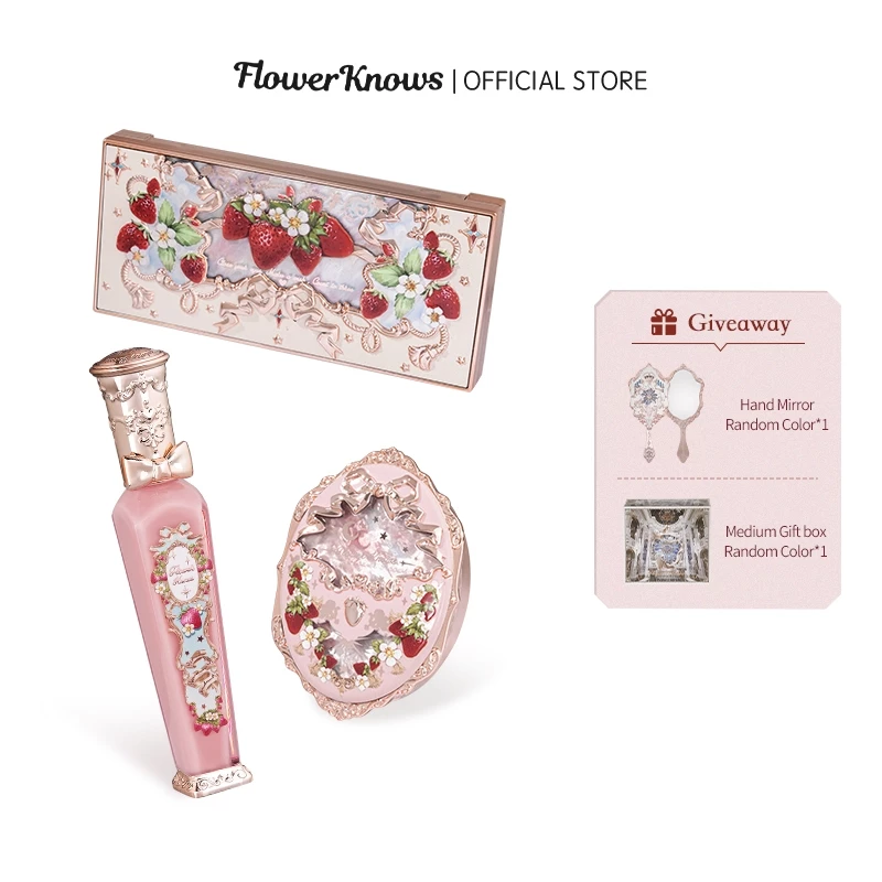 Bộ trang điểm FLOWER KNOWS gồm son môi + phấn má hồng 18.3g