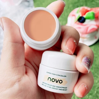 Trang Điểm NOVO HD Brightening Concealer Bìa Mạnh Mẽ Điểm Mụn Mặt Mụn Đánh Dấu Mụn Thâm Vòng Tròn Kem Nền