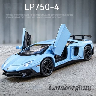 [Không có hộp] 1 / 36 Lamborghini LP750-4 diecast ô tô jiaye Hợp kim kẽm Đồ chơi mô hình Ô tô thể thao Ánh sáng và Âm thanh Quà tặng sinh nhật cho trẻ em Bộ sưu tập kéo lại