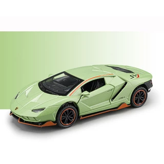 [Không có hộp] 1 / 36 Lamborghini LP780-4 diecast ô tô jiaye Hợp kim kẽm Đồ chơi mô hình Ô tô thể thao Ánh sáng và Âm thanh Quà tặng sinh nhật cho trẻ em Bộ sưu tập kéo lại