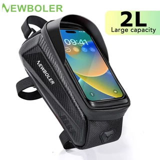 Newboler 2L Túi Xe Đạp Màn Hình Cảm Ứng 7.2 Inch Điện Thoại Khung Trước Túi Xe Đạp Chống Thấm Nước Đi Xe Đạp Top Ống Trước Khung Túi