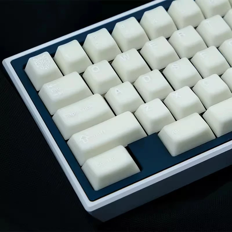 Gmk Đá Cẩm Thạch Trắng keycap 114Keys Ice Translucent PBT Double shot Cherry profile Cho mx Switch Bàn Phím Cơ