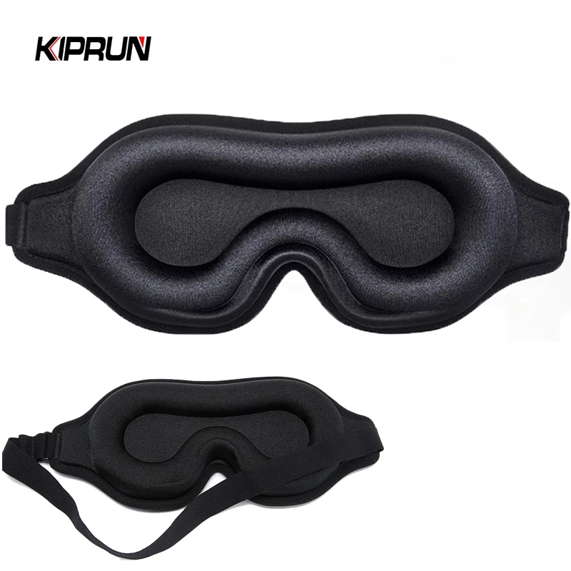 Mặt nạ mắt ngủ bằng bọt trí nhớ KIPRUN 3D, Mặt nạ ngủ mờ dành cho nam giới, Mặt nạ ngủ mềm mại và thoải mái để chặn ánh sáng nạ mắt khi
