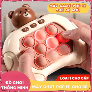 Đồ Chơi Pop it Thế Hệ Mới, Pop It Điện Tử Máy Chơi Game Giải Trí Bấm Nút Theo Đèn Nhạc Với Nhiều Level MemocShop