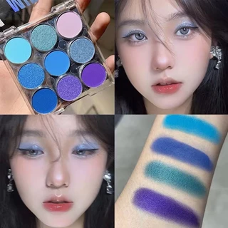 Miss Lara Rainbow Macaron Eyeshadow Palette Matte Pearlescent Fine Shining Crystal Stage Makeup Show Play Makeup