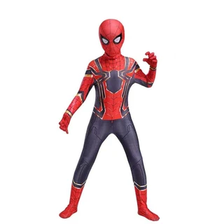 bộ đồ người nhện Trẻ em Người lớn Người Nhện Sắt cosplay spiderman