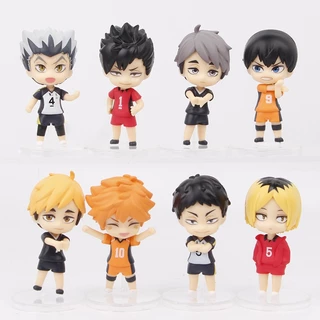 8 Cái / bộ Anime Haikyuu 7.5cm!! Hình Hinata Shoyo Yu Nishinoya Bokuto Koutarou Kozume Kenma Q Phiên Bản PVC Nhân Vật Hành Động Mô Hình Búp Bê Đồ Chơi Quà Tặng