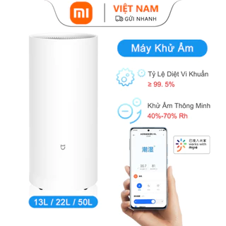 Máy hút ẩm thông minh Mijia Xiaomi Youpin 50L, Máy hút ẩm khối lượng 50L / ngày, 100m2 Bảo hiểm chu kỳ, Thanh lọc Ion âm bằng tia cực tím +, Máy lọc không khí hoạt động với ứng dụng Mihome