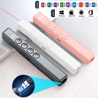 Laser Bút Trình Chiếu Powerpoint Không Dây PPT chiếu slide lazer bút trình thuyết Cho Laptop PC với Màn Hình Nguồn LED