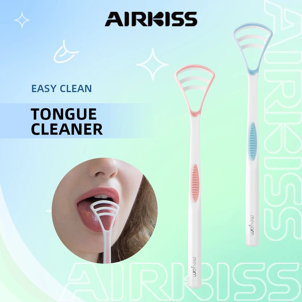 Airkiss Lưỡi Cạo Lưỡi Lưỡi Sạch Hơn Miệng Tươi Chăm Sóc Răng Miệng Lưỡi Bàn Chải Tougue Bàn Chải Làm Sạch Màu Hồng Xanh