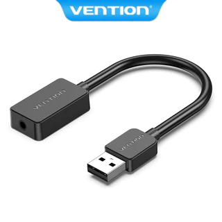 Cáp chuyển đổi card âm thanh Vention loại OMTP/CTIA jack USB 2.0 A/cổng 3.5mm cho tai nghe và micro 2 trong 1