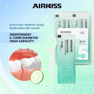 Airkiss Tăm Chỉ Nha  Bản Bảo Vệ Sức Khoẻ Răng Miệng 0,15mm * 60 Chiếc