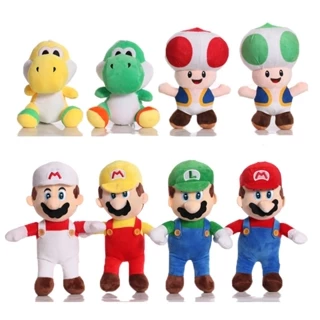 Trò chơi 17 phong cách 21-35cm Super Mario Bros. Đào Toad Nấm Yoshi Mario Luigi Voi Sang Trọng Đồ Chơi Búp Bê Gối Mềm Nhồi Bông Cho Trẻ Em Quà Tặng Sinh Nhật