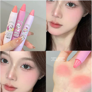 [Sản phẩm mới] FLORTTE BUNNY Đồng tên Blush Balm Bút chì Mở rộng Blush Làm nổi bật khuôn mặt tím