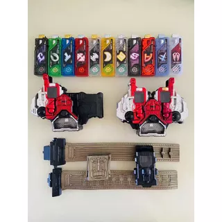 [W DRIVER]  Kamen Rider W CSM belt Có thể tháo rời ở cả hai bên Detachable buckles on both sides memory cyclone joker eternal skull Metal fang  bgm multi-modal mode CSM lengthen belt set kamenrider lost driver