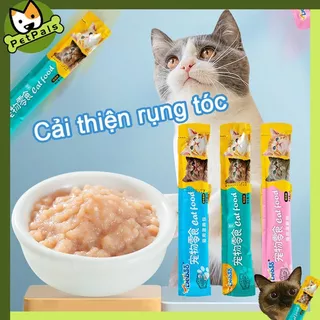 PetPals Túi Đựng Thức Ăn Ướt Tươi Cho Mèo đồ ăn nhẹ cho mèo đồ ăn nhẹ mèo dải chất lỏng thịt tươi thức ăn ướt dải mèo cưng 15g thưởng cho mèo soup thưởng cho mèo Thức Ăn Cho Mèo thức ăn ướt cho mèo HHMPS0033