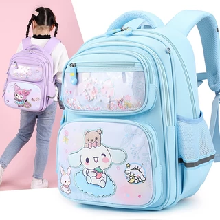 Mới Schoolbag Lớp 1-5 Nữ Schoolbag Thời Trang Dễ Thương Nhẹ Chống Thấm Nước Dung Tích Lớn Ba Lô