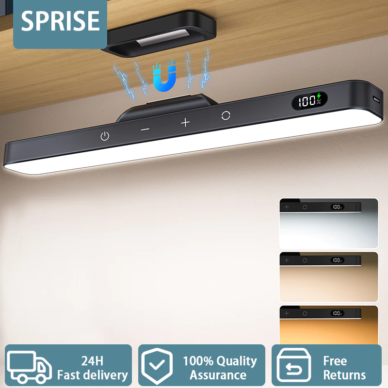 Đèn LED Strip SPRISE Chiếu sáng trong nhà Có thể điều chỉnh Đèn tường từ tính Điều khiển cảm ứng với màn hình pin cho nhà bếp / tủ quần áo / tủ quần áo