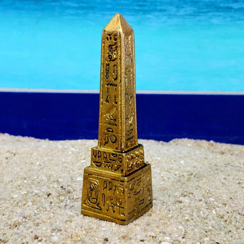 Obelisk Tòa nhà nổi tiếng của Ai Cập cổ đại Nhựa Thủ công Tác phẩm nghệ thuật Tượng Tượng tượng Đồ chơi trang trí