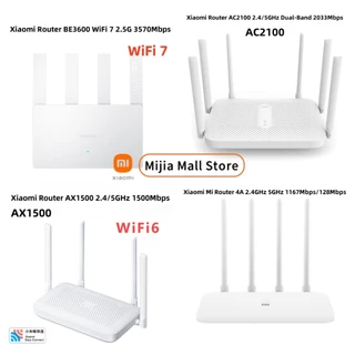 Bộ phát wifi 7 3570Mbps 4 râu Xiaomi Mijiamall Sóng cực mạnh, xuyên tường, xuyên tầng Tốc độ nhanh dễ cài đặt