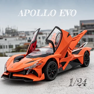 [Không có hộp] 1 / 24 Màu tím đầy sao Apollo EVO diecast ô tô chzhi Hợp kim kẽm Đồ chơi mô hình kim loại Ánh sáng và âm thanh Quà tặng sinh nhật cho trẻ em Bộ sưu tập đồ chơi mô hình Đồ chơi kéo lại cho bé trai