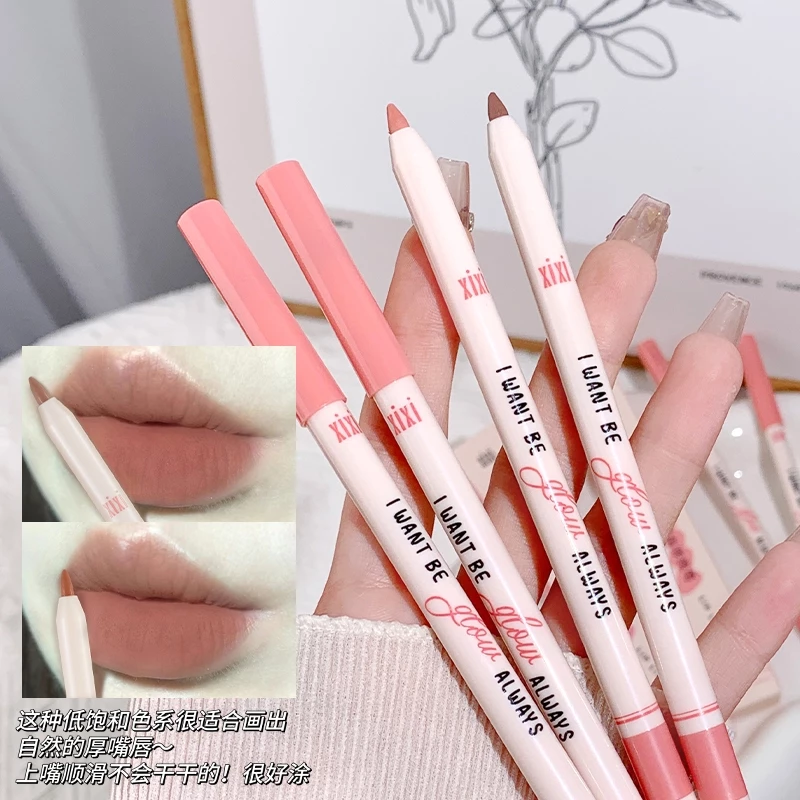 Xixi 4 Màu Matte Lipliner Chống Thấm Nước Lâu Dài Tự Nhiên Quyến Rũ Môi Lót Đường Viền Son Môi Bút Chì Nữ Môi Mỹ Phẩm Trang Điểm NO.D647