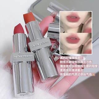 Kakashow Matte Matte Premium Silver Tube Lipstick Màu sắc lâu trôi Làm mới da Làm trắng da Chống thấm nước Không dễ phai Cốc chống dính Son bóng