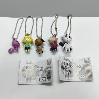 5 Cái / bộ Trò Chơi 2-4cm Animal Crossing: New Horizons Hình K.K. Thanh trượt Tom Nook Móc chìa khóa Phiên bản Q Gashapon PVC Nhân vật hành động Mô hình Đồ chơi búp bê