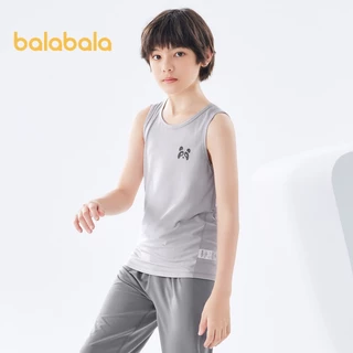 Balabala Trẻ Em Áo Đáy Mùa Hè Mới Bé Trai Bé Gái Homewear Lớn Bé Trai Bé Gái Bộ Đồ Ngủ Cho Bé