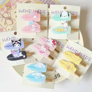 Thời Trang Hàn Quốc Sanrio Không Dấu Vết Tóc Bộ Nữ ins Dễ Thương Sinh Nhật Quà Tặng Phong Cách Y2K