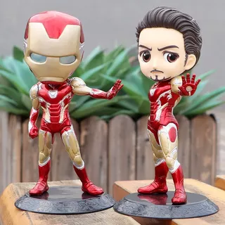 1 Chiếc 15cm Anime The Avengers Hình Tony Stark Iron Man Armor Q Posket PVC Nhân Vật Hành Động Mô Hình Để Bàn Bánh Trang Trí Đồ Chơi Búp Bê