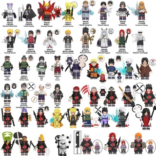 Naruto Boruto Khối Akatsuki Minifigures Đồ Chơi Đau Kaguya Kimimaro Sasuke Itachi Nhân Vật Xây Dựng