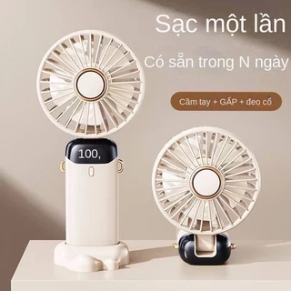 2024 Mới Usb Quạt Cầm Tay Mini Di Động Quạt Nhỏ Cho Học Sinh Màn Hình Kỹ Thuật Số Gấp Hương Liệu Quạt Điện Nhỏ