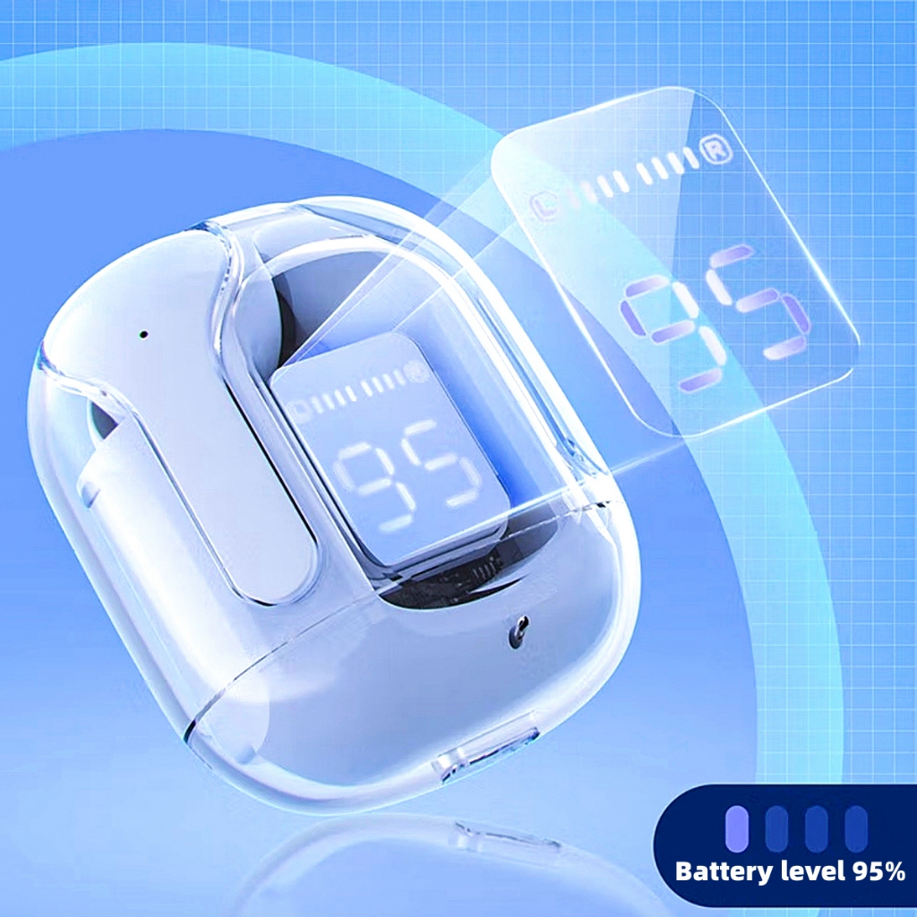 Tai nghe Bluetooth không dây trong tai có Air31 trong suốt, điều khiển cảm ứng…