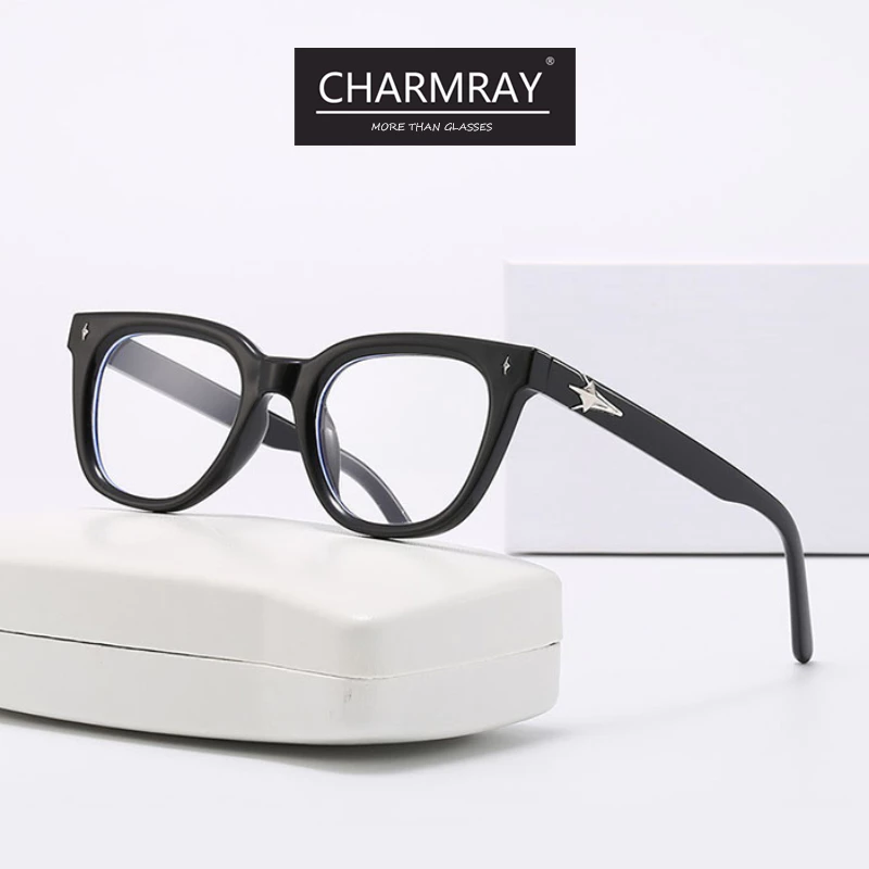 Charmray Kính chống ánh sáng xanh thời trang dành cho nữ và nam giới Máy tính có bảo vệ bức xạ