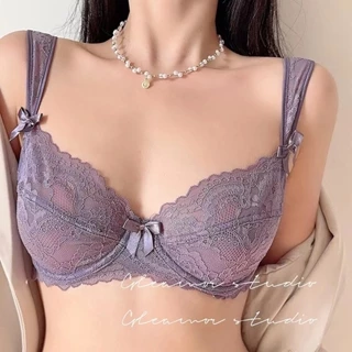 Áo Ngực Ren Siêu Mỏng Quần Lót Nữ Underwire Size 32-38ABC