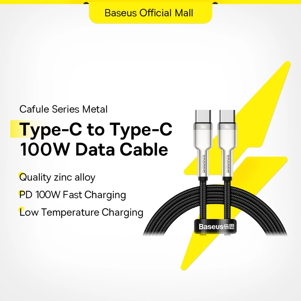 Dây Cáp Baseus Cho Phone 15 / Macbook / Laptop / Huawei / Xiaomi / Samsung Đầu Usb C Sang Type C Hỗ Trợ Sạc Nhanh Qc 4.0 Pd 100w