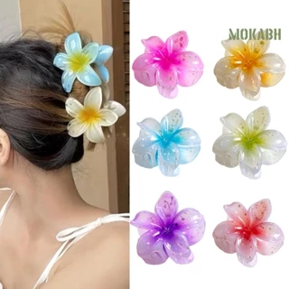 [Mokabh] Móng Vuốt Tóc Nữ Acrylic Hình Hoa Kẹp Tóc Chống Trơn Trượt Cố Định Đầu Lưng Kẹp Tóc Mũ Phụ Kiện Tóc