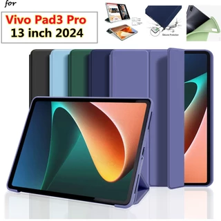 Case For Vivo Pad3 Pro 13 inch 2024 vivo Pad 3 Pro Vivo Pad 3Pro 13.0” Tablet Magnetic Stand Cover Slim Case Soft Back Trifold