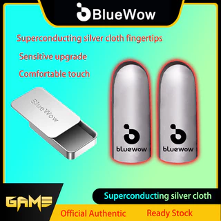 Bluewow Mới Nâng Cấp Vải Bạc Siêu Dẫn Trò Chơi Tay Cầm Sợi Nano Thoáng Khí Chống Mồ Hôi Chơi Game Ngón Tay Cái Mỏng Găng Tay Mẫu Cho Pubg