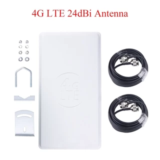 Ăng Ten 4G LTE 24dBi 698-2690 MHz Ăng Ten Ngoài Trời MIMO N Nữ Jack Kết Nối Tín Hiệu Tăng Cường Cho 3G 4G Router Modem