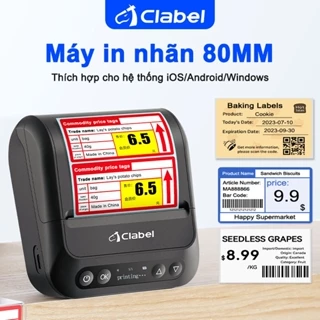 Máy in nhãn Clabel 320B Máy in hóa đơn Máy in mã vạch Bluetooth di động Không cần mực