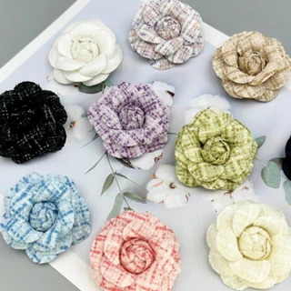 5cm Handmade Vải Lưới Hoa Sang Trọng Trâm Cài Thời Trang Nữ Trang Sức Phiên Bản Hàn Quốc