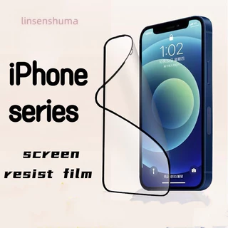 Tấm bảo vệ màn hình chống cháy nổ cho iPhone 11 12 13 14 series Full Cover Kính cường lực bằng gốm cho iPhone 6 7 8 Plus XR X XS MAX Phim độ phân giải cao chống mồ hôi