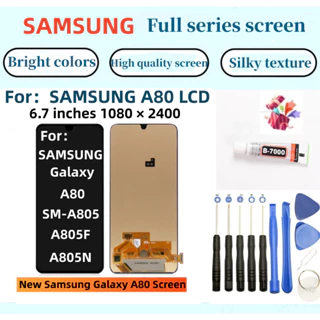 Màn hình LCD Samsung hoàn toàn mới Thích hợp cho màn hình cảm ứng SMASUNG Galaxy A80 SM-A805F