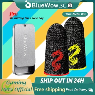 Bluewow [Thiên thần sa ngã] Tay cầm chơi Game cho đầu ngón tay thoáng khí PUBG Vỏ ngón tay chống mồ hôi Găng tay ngón tay cái 56 chân cho trò chơi di động