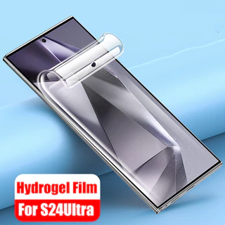 Hydrogel Bảo Vệ Cho Samsung Galaxy S24 S23 S22 S21 S20 Note 20 10 Ultra Plus FE 5G Mềm Bảo Vệ Màn Hình Cho Samsung S24Ultra Không Kính