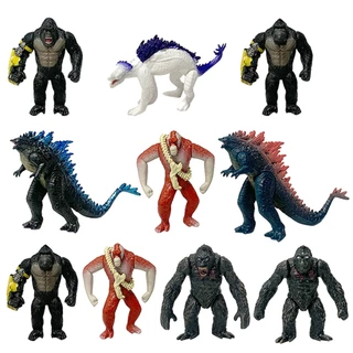 5 Cái / 6 Cái / bộ Godzilla vs. Kong Hình Đầu Lâu Đảo Godzilla Chimpanzee King Kong Khỉ Gojira Q Phiên Bản PVC Nhân Vật Hành Động Mô Hình Đồ Chơi Búp Bê