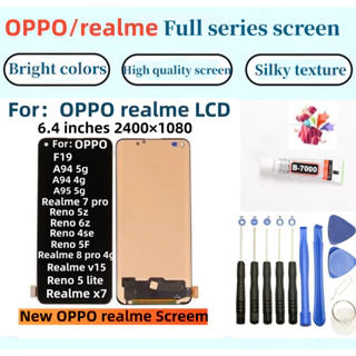 Oppo A94 F19 F19 Pro Reno 4se Reno 6 5g Reno 6Z 5g Realme 7 Pro Realme 8 Pro X7 Màn hình cảm ứng LCD LCD