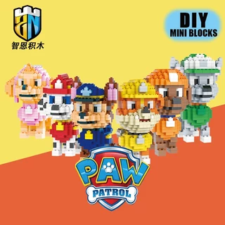 Paw PATROL Mô Hình Khối Xây Dựng Đồ Chơi DIY Hạt Giáo Dục Trẻ Em Quà Tặng Máy Tính Để Bàn Trang Trí Đồ Chơi